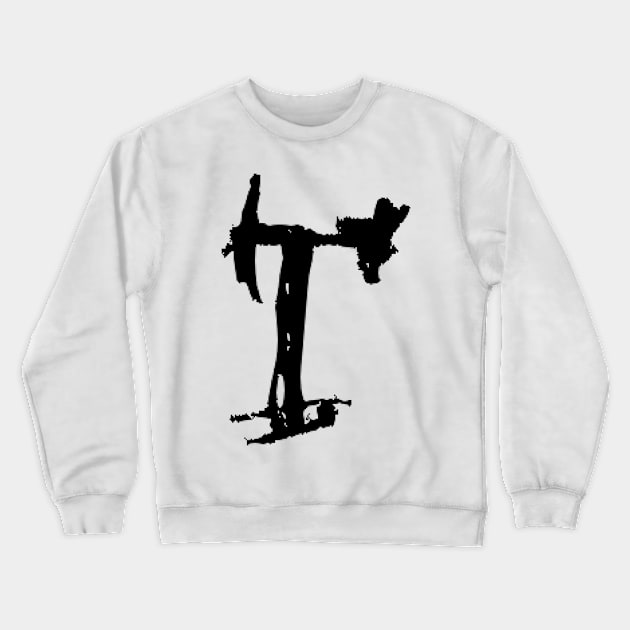 Dark and Gritty letter T from the alphabet Crewneck Sweatshirt by MacSquiddles